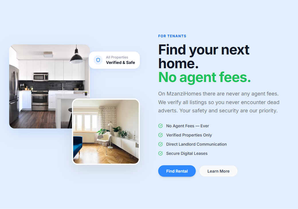 MzanziHomes — What we built